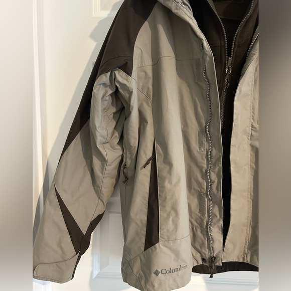 Columbia Men’s Titanium Interchange Waterproof 3 in 1 Coat Brown Tan Siz… - Picture 2 of 16